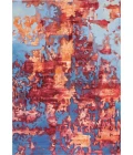 Nourison Prismatic Area Rug PRS13 Blue/Flame 9'9" x 13'9"