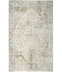 Nourison Home Astra Machine Washable ASW12 Blue Green 6 ft. 7 in. X 9 ft. Area Rug