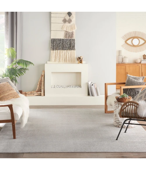 Nourison Nourison Essentials Area Rug NRE01 Silver Grey