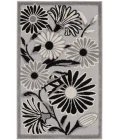 Nourison Aloha Black White ALH33 2 ft. 8 in. X 4 ft. Rectangle Rug