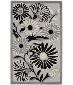 Nourison Home Aloha ALH33 Black White 2 ft. 8 in. X 4 ft. Area Rug
