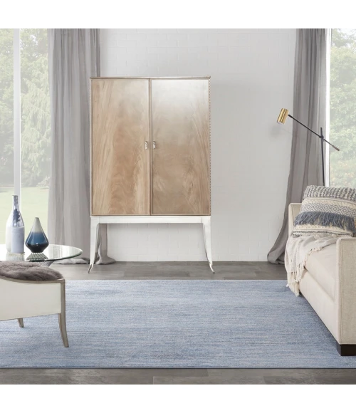 Nourison Essentials Blue/Grey Area Rug NRE01-Blue/Grey