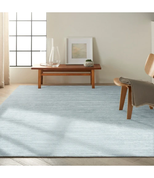 Calvin Klein Linear Area Rug LNR01 Light Blue