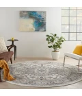 Nourison Quarry Ivory Grey QUA05 10 ft. X Round Rug