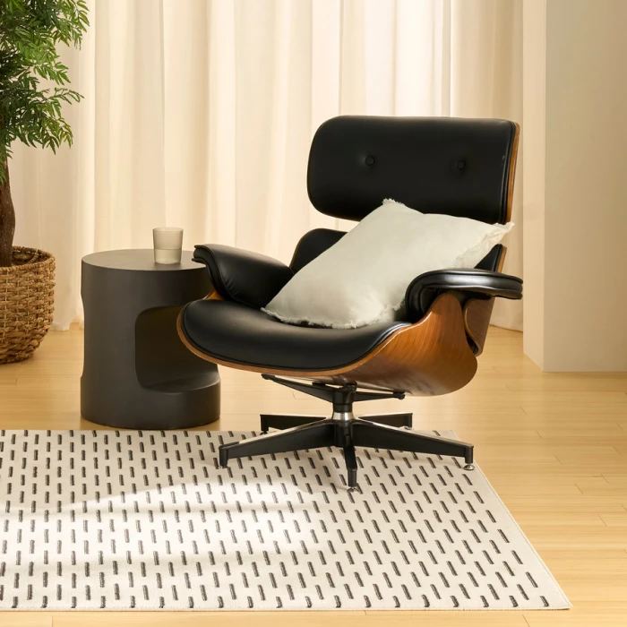 Nourison Home Nordic Ivory Black NRC12 5 ft. X 7 ft. Rectangle Rug