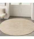 Nourison Home Nourison Essentials Ivory Gold NRE01 6 ft. Round Rug