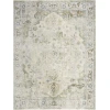Nourison Astra Machine Washable Blue Green ASW12 10ft. x 14ft. Rect. Rug