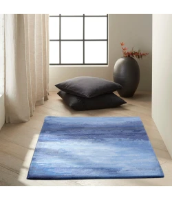 Calvin Klein Home Luster Wash SW18 Indigo 3 ft. X 5 ft. Area Rug