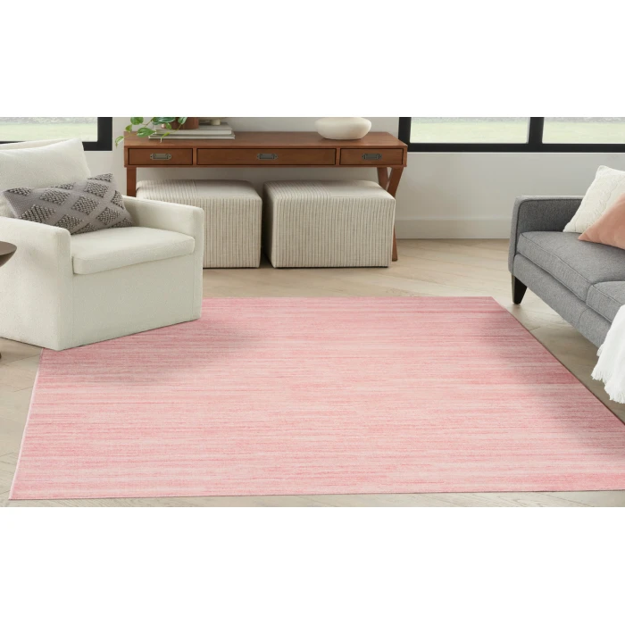 Nourison Washable Essentials Pink WAE01 5 ft. 3 in. X 7 ft. 3 in. Rectangle Rug