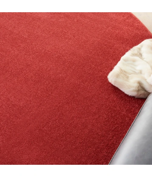 Nourison Essentials Brick Red Area Rug NRE01-Brick Red