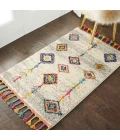 Nourison Nomad Cream Grey NMD04 2ft.2in. x 4ft. Rect. Rug
