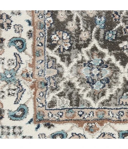 Kathy Ireland American Manor Area Rug AMR01 Grey/Ivory 7'10" x 9'10"