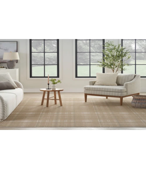 Nourison Grafix Taupe GRF03 3 ft. 9 in. X 5 ft. 9 in. Rectangle Rug