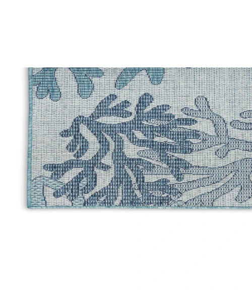 Nourison Garden Oasis Blue GOA05 6 ft. X 9 ft. Rectangle Rug