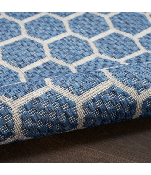 Nourison Twist Reversible Blue TWS01 9 ft. X 12 ft. Rect. Rug