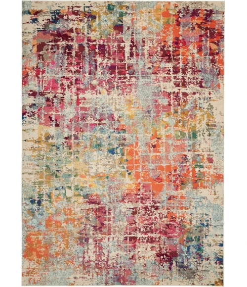 Nourison Celestial Area Rug CES13-Pink/Multicolor