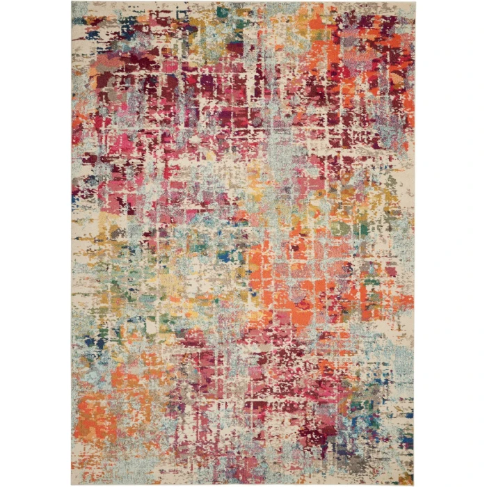 Nourison Celestial Area Rug CES13-Pink/Multicolor