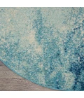 Nourison Passion Round Area Rug PSN10-Navy/Light Blue