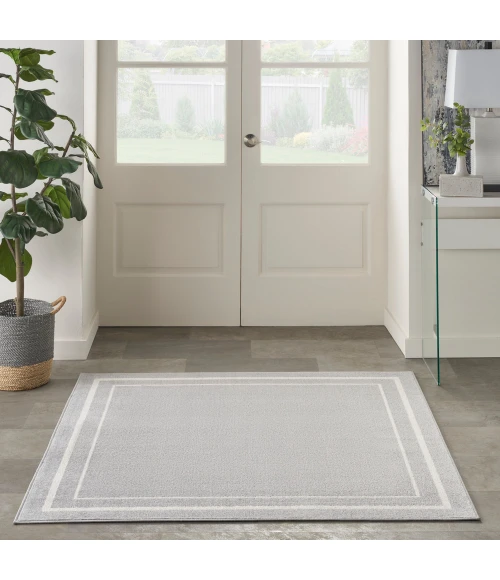 Nourison Nourison Essentials Area Rug NRE02 Grey/Ivory