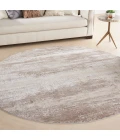 Nourison Rustic Textures Area Rug RUS03 Beige 7'10" Round