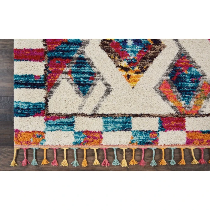 Nourison Home Nomad White NMD02 8ft.10in. x 12ft. Rect. Rug