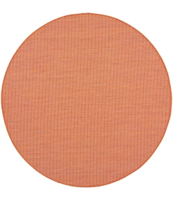 Nourison Home Positano POS01 Terracotta 6 ft. Round Area Rug