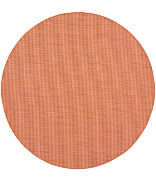 Nourison Positano Round Area Rug POS01-Terracotta