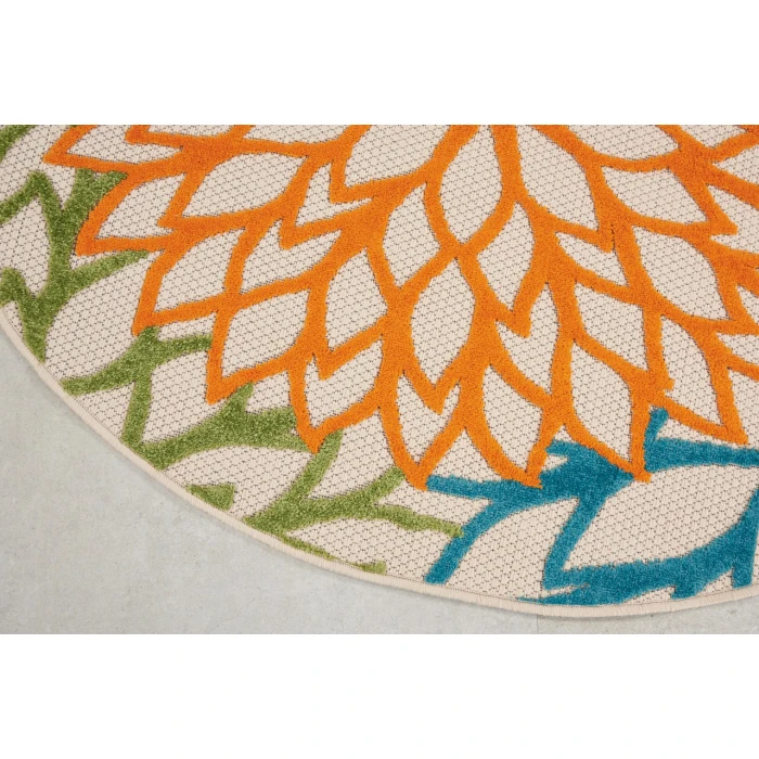 Nourison Aloha Round Area Rug ALH05-Multicolor