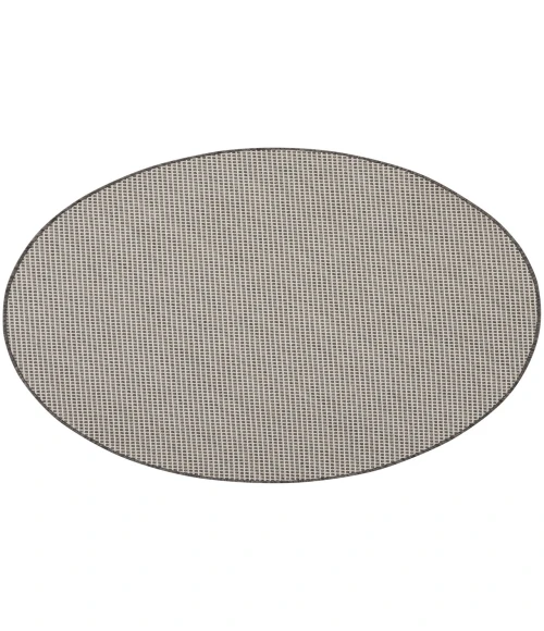 Nourison Courtyard Ivory/Charcoal COU01 5 ft. Round Rug