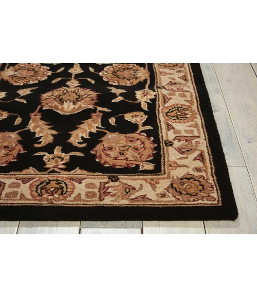 Nourison Home Heritage Hall Black HE19 7ft.9in. x 9ft.9in. Rect. Rug