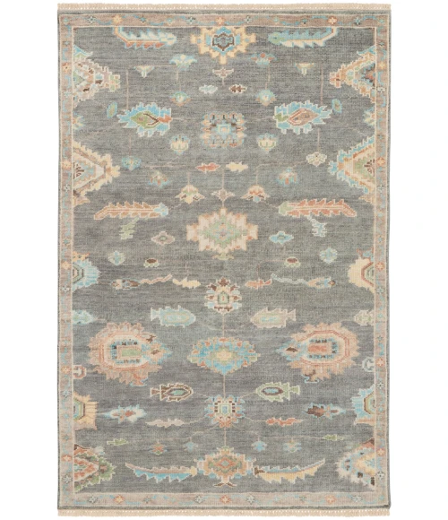 Nourison Odessa Dark Grey Multicolor ODS02 6 ft. X 8 ft. Rect. Rug