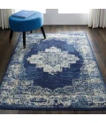 Nourison Grafix Area Rug GRF14-Navy Blue