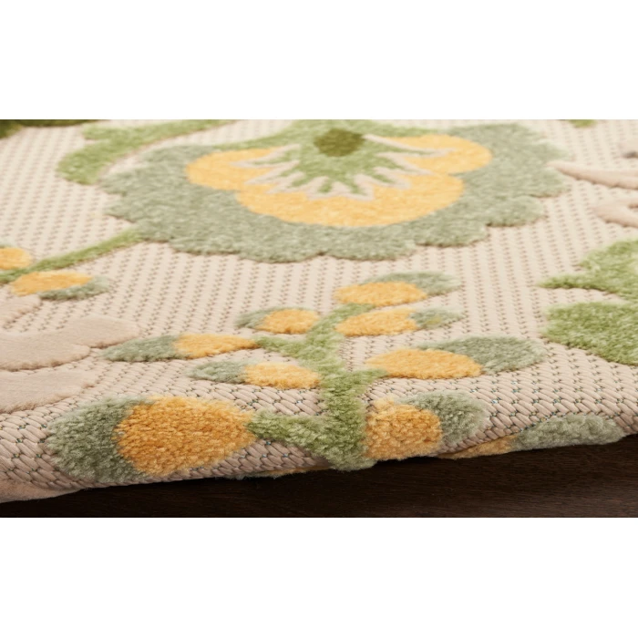 Nourison Aloha Ivory Green ALH17 12 ft. X 15 ft. Rectangle Rug