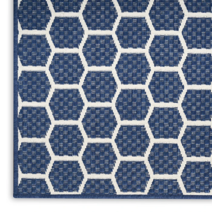 Nourison Twist Reversible Navy TWS01 6 ft. X 9 ft. Rect. Rug