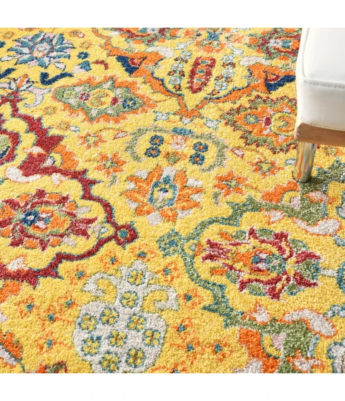 Nourison Allur Area Rug ALR03 Yellow Multicolor