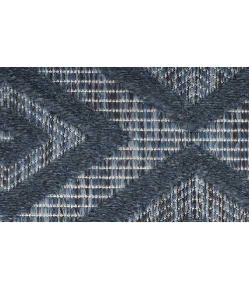 Nourison Versatile Navy Blue NRV01 2 ft. X 6 ft. Rectangle Rug