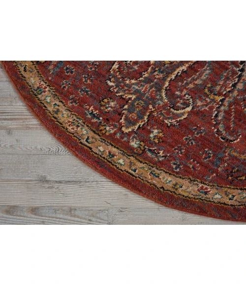 Nourison 2020 Round Area Rug NR204-Brick