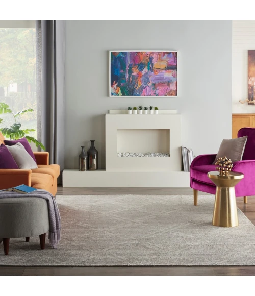 Nourison Venosa Area Rug VSN01-Grey/Ivory