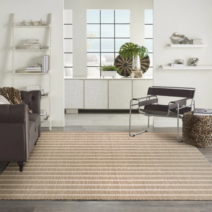 Nourison Positano Beige Ivory POS03 12ft. x 15ft. Rect. Rug
