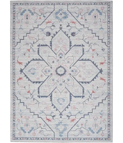 Nourison Home New Concept Washables SR110 Ivory Blue 6 ft. X 9 ft. Area Rug