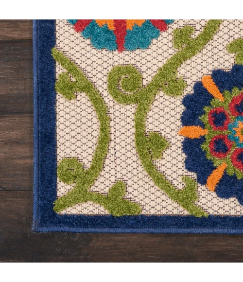 Nourison Aloha Area Rug ALH19-Blue/Multicolor