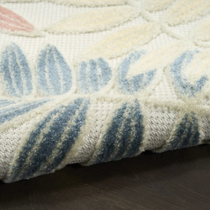 Nourison Aloha Ivory Rose ALH18 9 ft. X 12 ft. Rect. Rug