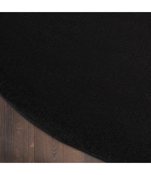 Nourison Essentials Black Area Rug NRE01-Black