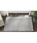 Nourison Malibu Shag Area Rug MSG01-Silver Grey