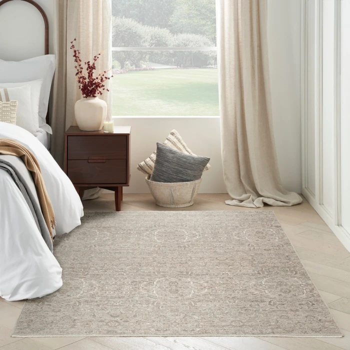 Nourison Shadows Grey SHW06 4 ft. X 6 ft. Rect. Rug