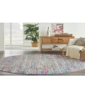 Nourison Passion Ivory Multicolor PSN36 10 ft. Round Rug