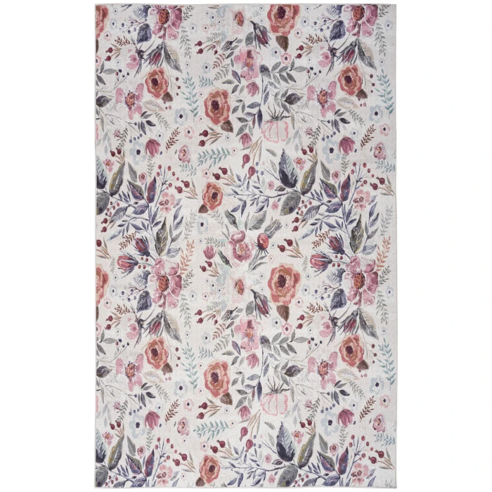Nourison Nourison Washables Ivory Pink NWB01 8 ft. X 10 ft. Rectangle Rug