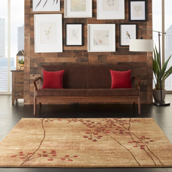 Nourison Somerset Square Area Rug ST74-Latte