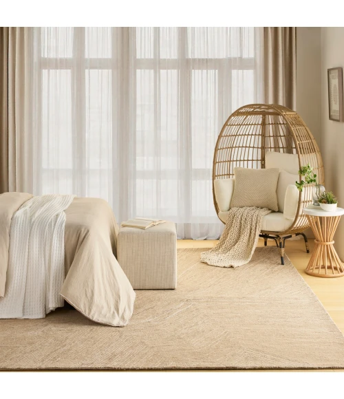 DKNY Pure Angles Camel ANG01 8 ft. X 10 ft. Rect. Rug