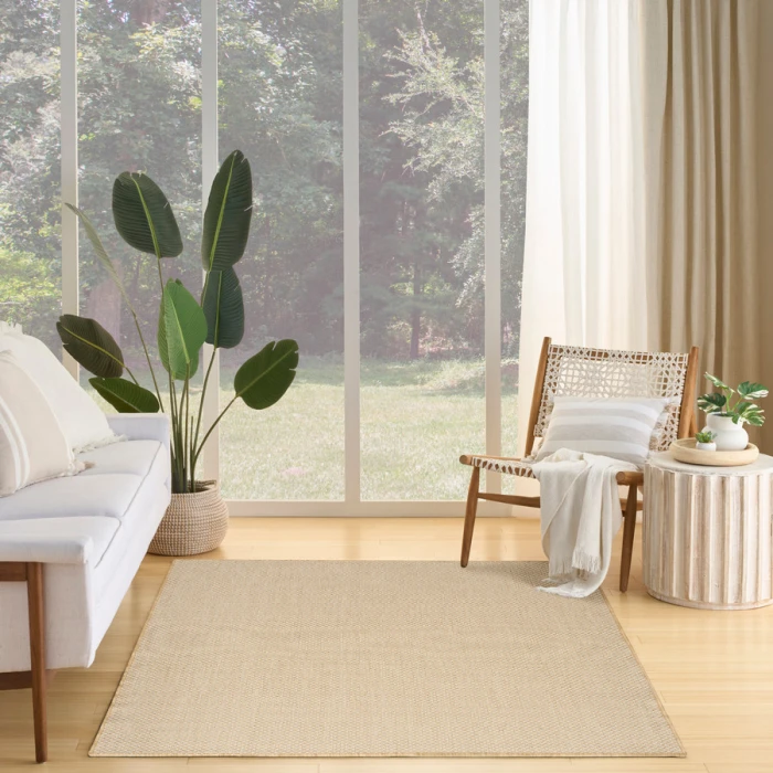Nourison Home Courtyard Jute Ivory COU01 4 ft. X 6 ft. Rectangle Rug